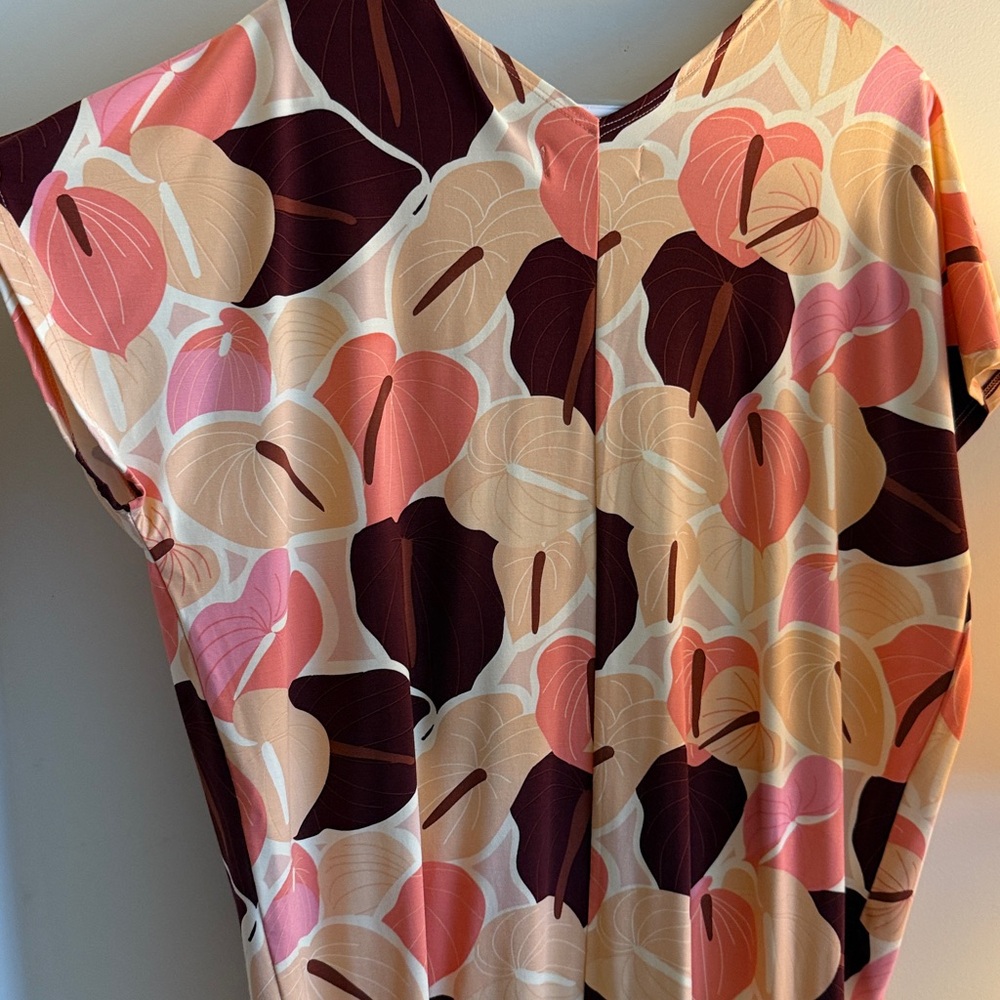 Fighting Eel Tropical Anthurium Floral Dress - Picture 4 of 4